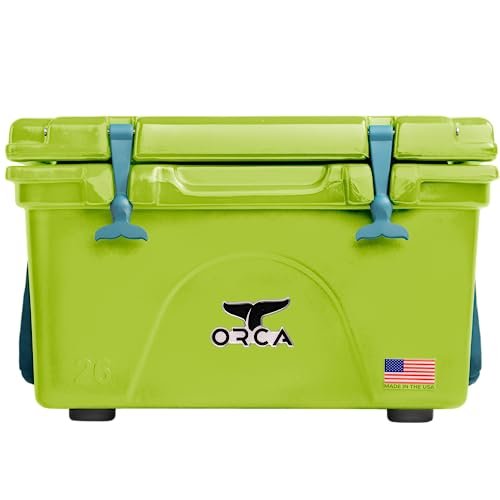 Lime Green ORCA Cooler with vibrant color and premium construction
